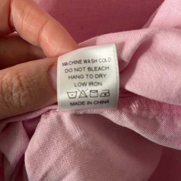 TUCKERNUCK Pink Oxford Nadine Boyfriend Button Down Shirt Womens size XXS - Picture 8 of 9